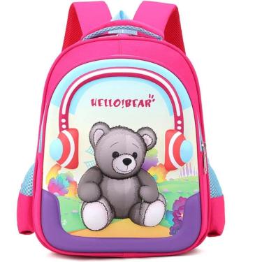 Imagem de Mochila Infantil Escolar Alto Relevo Pequena 3d Criança-Feminino