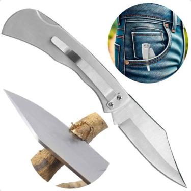 Imagem de Canivete Tático Para Pesca Camping E Trilhas Em Aço Inox Retrátil - GP