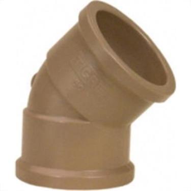 Imagem de Cotovelo Marrom Tigre Liso Liso 50Mm X 45'' - Kit C/15, Marrom