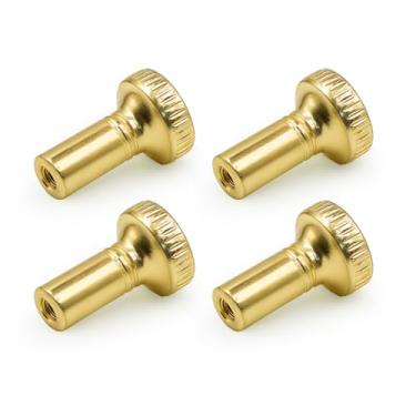 Imagem de OMOBANU Botão de interruptor de lâmpada - 4 peças de substituição de maçanetas, botões de interruptor de luz padrão para ligar/desligar, lâmpadas clássicas antigas peças de reparo decorativas para