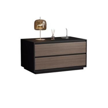 Imagem de Mesa de cabeceira de sofá para quarto principal, toda em madeira maciça estilo minimalista moderno armário lateral mesa pequena