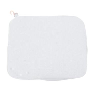 Imagem de Almofada de assento de chuveiro SIWOTED Suporte respirável e confortável Capa removível lavável Almofada de assento de banheira (Branca)