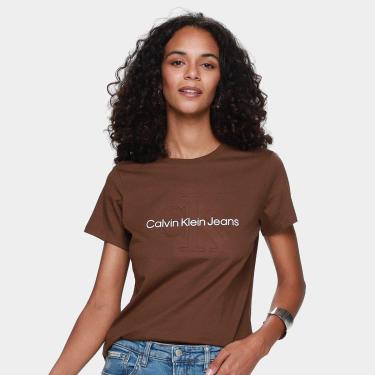 Imagem de Camiseta Calvin Klein Logo Embossed Feminina-Feminino