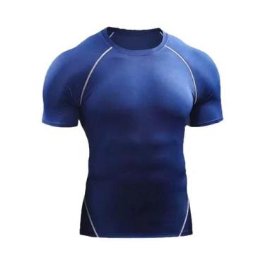 Imagem de Camiseta Masculina De Secagem Rápida De Manga Curta Para Corrida, Fitn