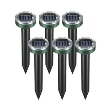 Imagem de Repelente Ultrassônico Solar Para Toupeiras E Cobras 600mAh Para Jardi