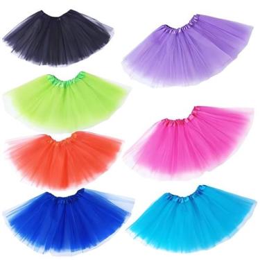 Imagem de 10x Saia De Tule Tutu Adulto Lisa / Borda Cetim 40cm Para Ballet Festa