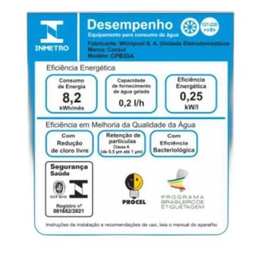 Imagem de Purificador de Água Consul - Filtragem A, Painel Touch