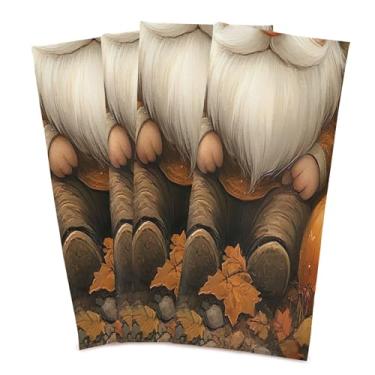 Imagem de xigua Gnomo adorável conjunto de 4 panos de prato de cozinha, macios e altamente absorventes de secagem rápida para limpeza de pratos e limpeza à mão, 71 x 45 cm