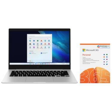 Imagem de Notebook Samsung Book Go Snapdragon 7c 4GB RAM  - 128GB SSD + Microsof