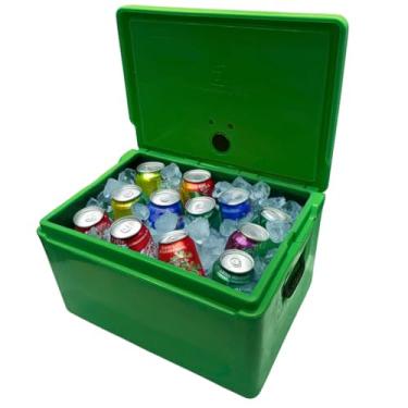 Imagem de Caixa Térmica Cooler Zero Grau 50 Litros Plástica Polietileno (Verde)