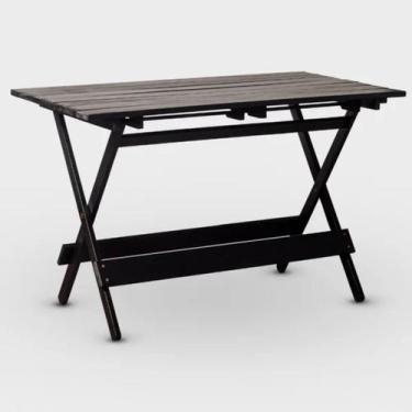 Imagem de Mesa para Jardim Dobrável 120cm x 70cm em Madeira Maciça - Marcenaria 