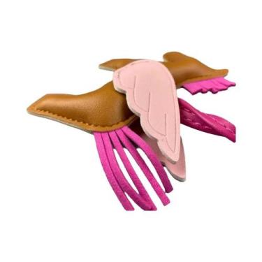 Imagem de Chaveiro De Pônei Alado Adorável Multicolorido Em Couro PU Com Borla P