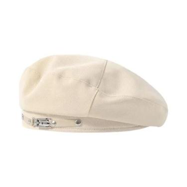 Imagem de Chapéu Beret Retro Multifuncional Feminino, Quente E Protetor Do Sol, 