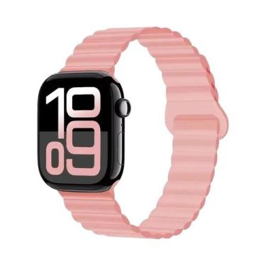 Imagem de Pulseira Esportiva Magnética De Silicone 42mm 44mm 45mm 46mm 49mm Para