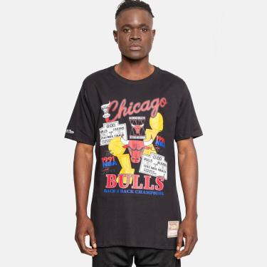 Imagem de Camiseta Mitchell & Ness Chicago Bulls Chasing Drea Masculina-Masculino