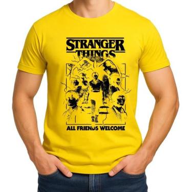 Imagem de Camiseta Camisa Adulto Feminina Masculina Algodão Série Stranger Thing
