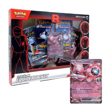Imagem de Box Pokémon Coleção Ex equipe Rocket Mewtwo Ex 49 Cartas