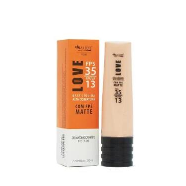 Imagem de Base Líquida Matte Alta Cobertura Max Love FPS 35  30ml (Cores 50 a 55