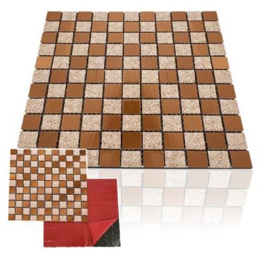 Imagem de Pastilha De Vidro Adesiva Para Parede Cozinha Lavabo Banheiro Sala Dec