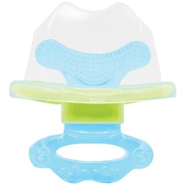 Imagem de Mordedor para bebê massageador de gengiva chupeta buba, Azul