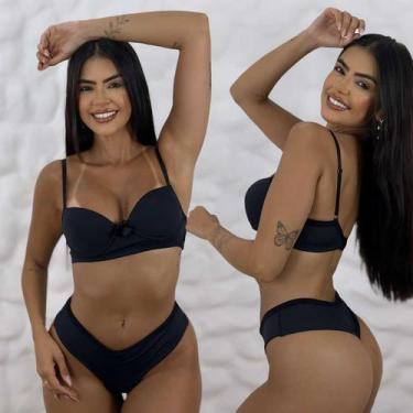 Imagem de Kit 3 Conjuntos Lingerie Fio Duplo Básico Atacado Revenda - Like4you, 