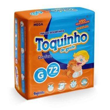 Imagem de Fralda Infantil Toquinho de Gente Confort G 72 Unidades