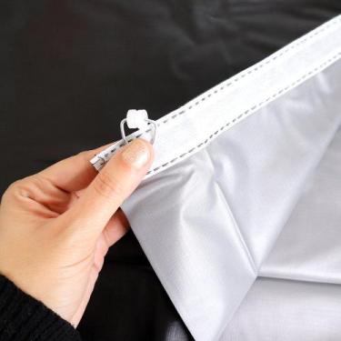 Imagem de Cortina Blackout Preta 280x280cm para Trilho - Vida Pratika