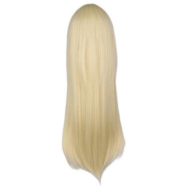 Imagem de Peruca de cosplay Chobits Chiis Synthetic Hair 80cm para Halloween - y