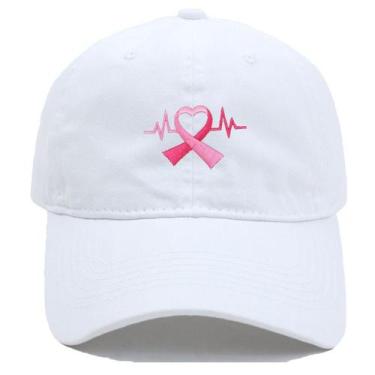 Imagem de Boné de beisebol bordado com fita rosa e algodão 100g - Yiweisai