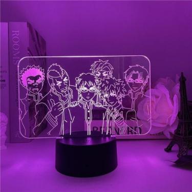 Imagem de Luz noturna LED 3D Saikis K Saikis Kusuos Football Design - Yiweisai