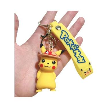 Imagem de Chaveiro Pingente Pikachu Koda Duck Desenho Animado Pokémon Joias Bone