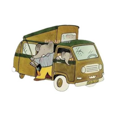 Imagem de Decoração Para Quarto Infantil: Pôster De Parede Em Tela Com Desenho A