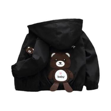 Imagem de Jaqueta Corta-Vento Com Capuz Para Meninos, Estampa De Cães, Moda Infa