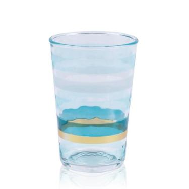 Imagem de Conjunto 6 Copos Acrílico Listras Degradê 590 ml - Entrecasa