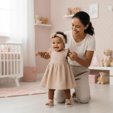 Imagem de Sandália Feminina Laços Borboleta com Pérolas  Elegante, Moda Verão, C