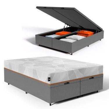 Imagem de Cama Box Baú com Colchão de Espuma D33 Enrolado Sonno Full - Umaflex Q