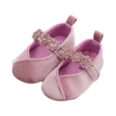 Imagem de Sapatos De Caminhada Planos Para Bebês Meninas, Sola Macia, Respirável