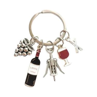 Imagem de Chaveiro Elegante Com Tema Alfabético Em Liga Metálica Para Mulheres, 