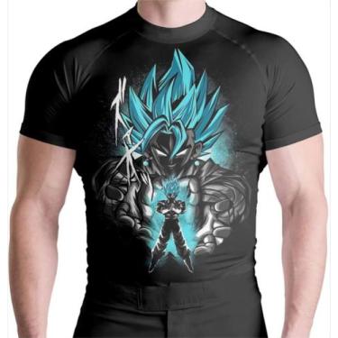 Imagem de Rash Guard Super Sayajin Blue Manga Curta - Atlética, P