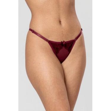 Imagem de Calcinha String Com Regulágem De Microfibra Fio Duplo - SENSUALE, G, S