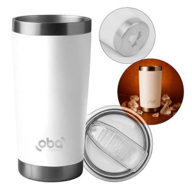 Imagem de Copo Térmico Inox 591ml Oba Térmic com Tampa e Abridor - Nilo-imports