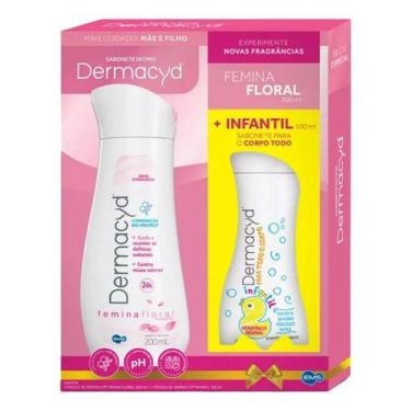 Imagem de Kit Dermacyd Sabonete Íntimo Femina Floral 200ml + Infantil 100ml