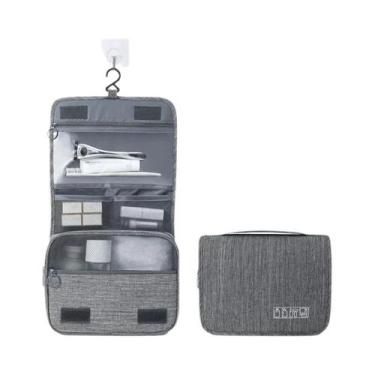 Imagem de Bolsa De Cosméticos Impermeável De Tecido Oxford Para Viagem, Organiza
