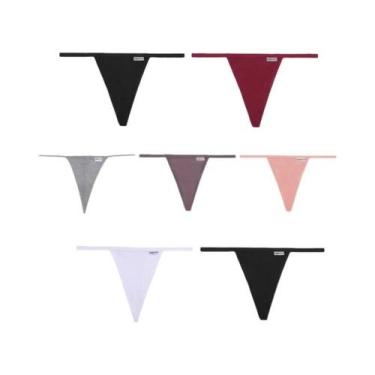 Imagem de Conjunto De Calcinhas De Algodão Femininas 7 Peças Tanga Sexy Confortá