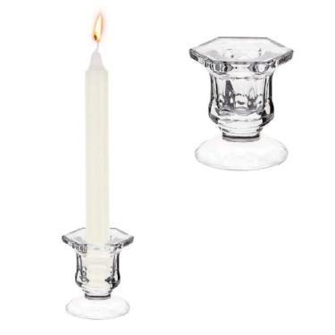 Imagem de Castiçal De Vidro Porta Vela Enfeite Decoração Veneza - Equipe Y