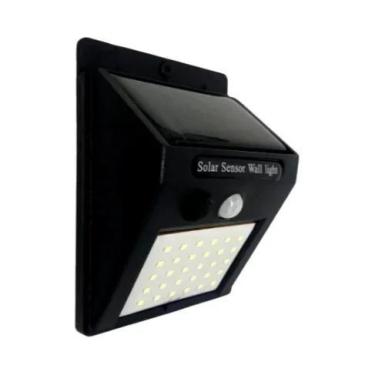 Imagem de Lâmpada de Parede Solar LED à Prova d'Água com Sensor - 40 Leds para D