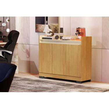 Imagem de Buffet Sala de Jantar Com 3 Portas Retrô Aparador Cantinho do Café Ryz