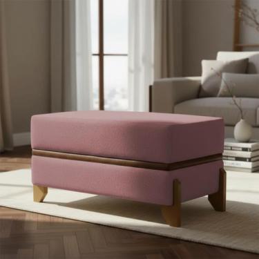 Imagem de Recamier Puff Para Cama Quarto Solteiro 100 cm Kodama Bouclé - Clique 