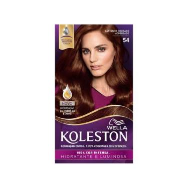 Imagem de Tintura Koleston Coloração Permanente - 54 Castanho Dourado Acobreado 