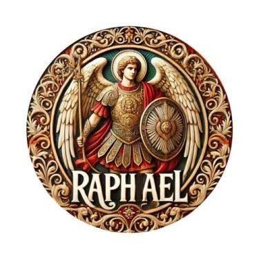 Imagem de Pingente De Disco De Madeira Viking Warrior 8in, Placa Decorativa Redo